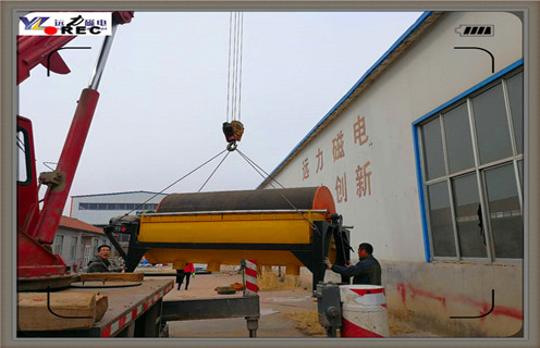 高強磁永磁磁選機，黑龍江高強磁永磁磁選機_黑龍江高強磁永磁磁選機發展工作視頻皮帶及結構價格